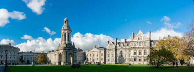 Campanile of Trinity College - beautiful architecture in Ireland