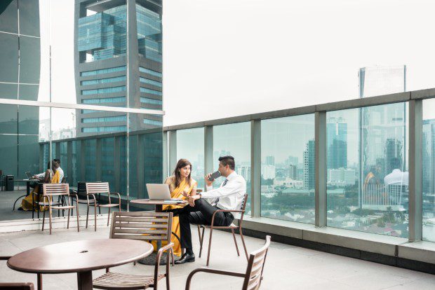 Blurring lines between indoor and outdoor design in commercial buildings
